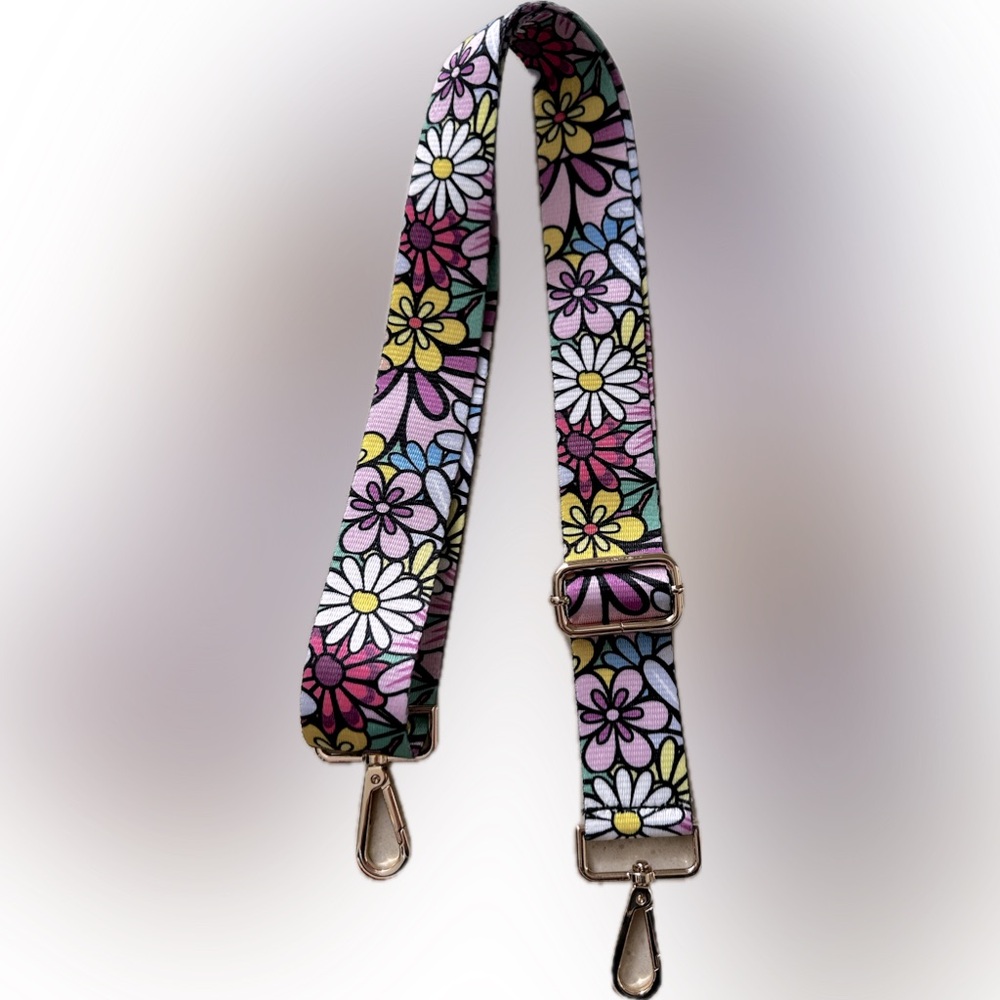 New Crossbody Bag Strap 47” Flowers